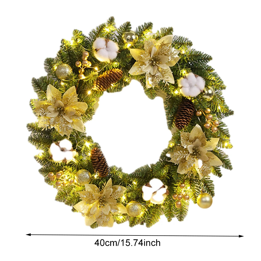 Evergreen Holiday Sparkle Wreath