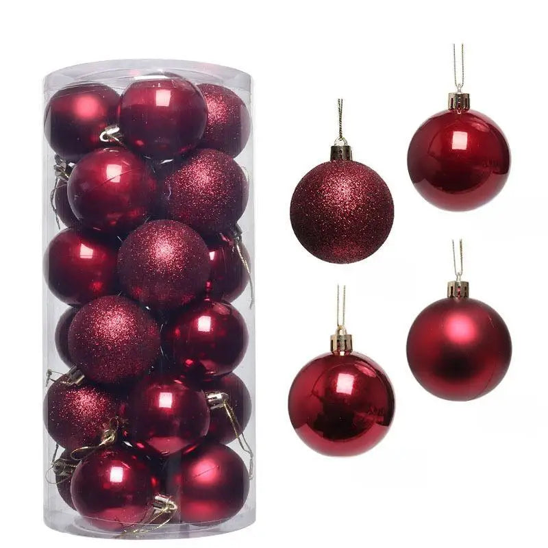 Holiday Christmas Ball Ornaments Set – 24PCS