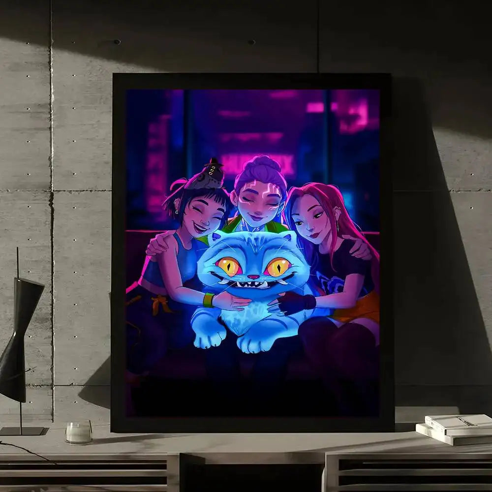 K-Pop Demon Hunters Movie Poster Wall Decal