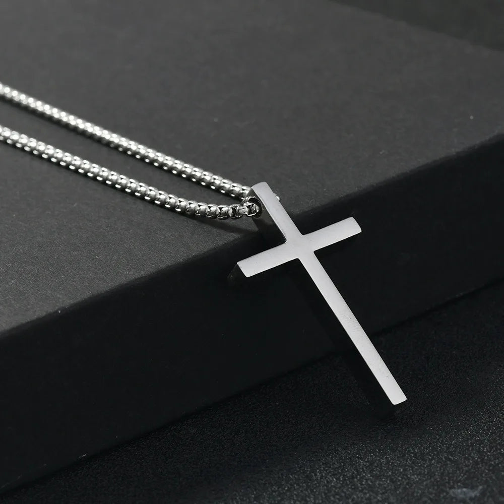 Simple Cross Necklace for Men