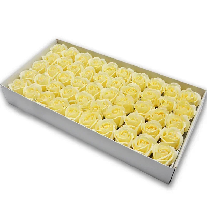 50pcs Artificial Rose Heads