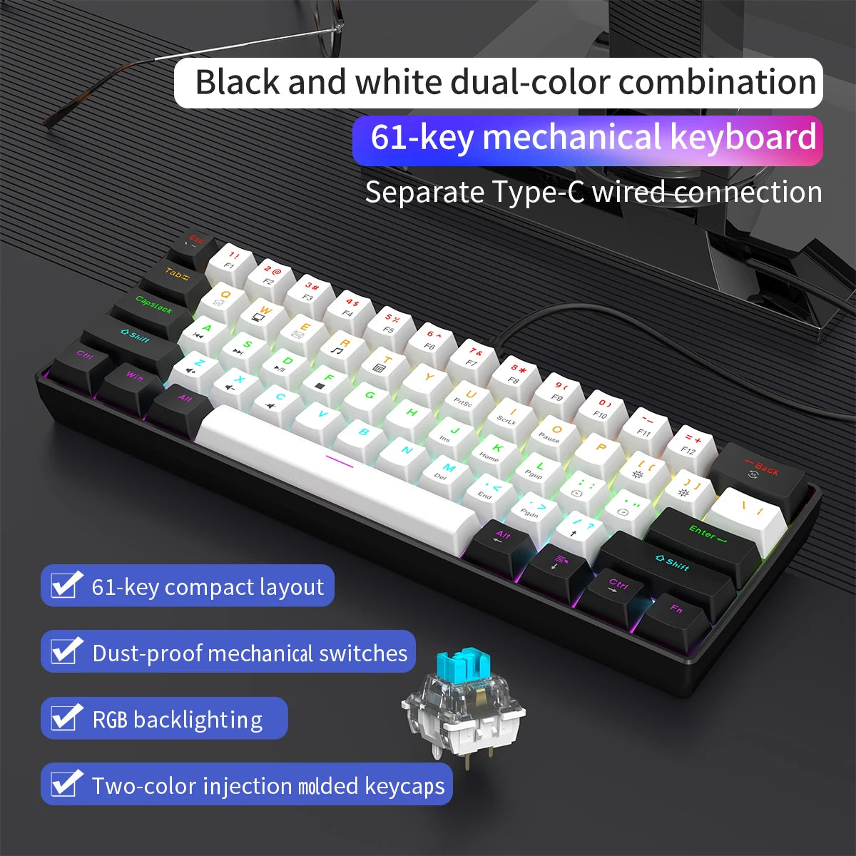 RGB Mini Mechanical Gaming Keyboard