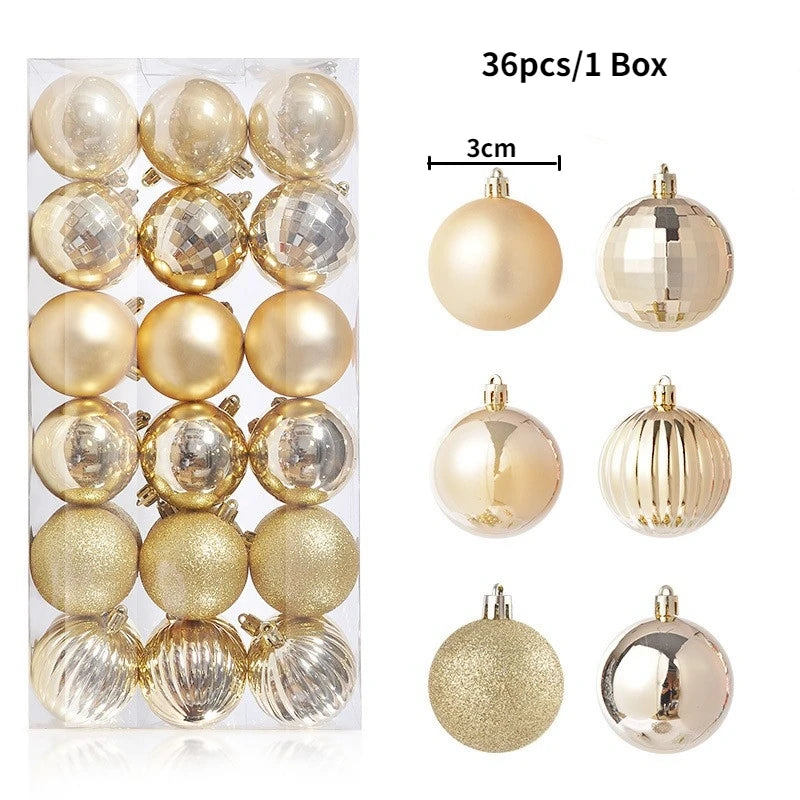Elegant Xmas Tree Decorations for Home, Party, and New Year 2026 Décor