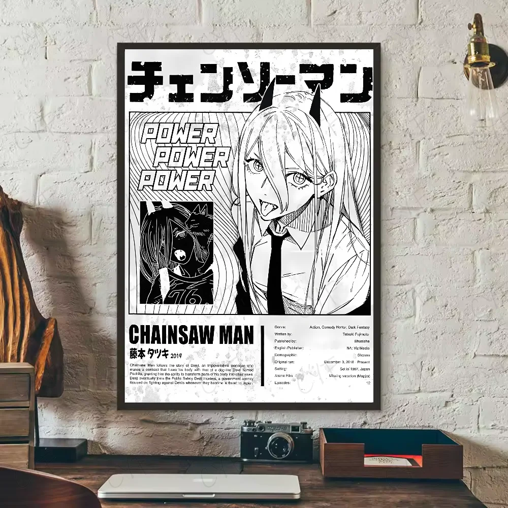 Chainsaw Man Anime Poster – Waterproof Wall Art