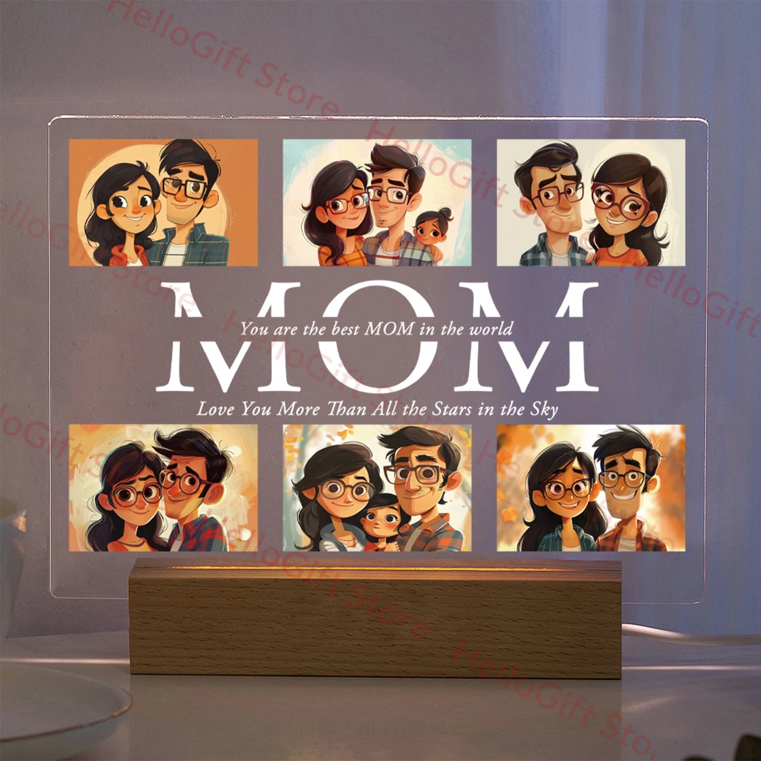 Memory Glow 3D Personalized Night Light