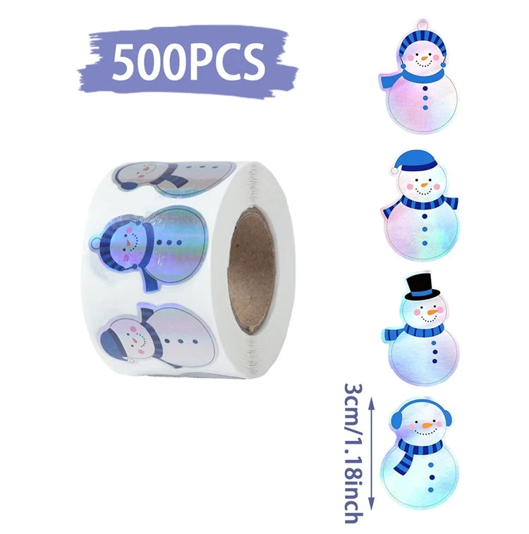 500Pcs Christmas Stickers Set
