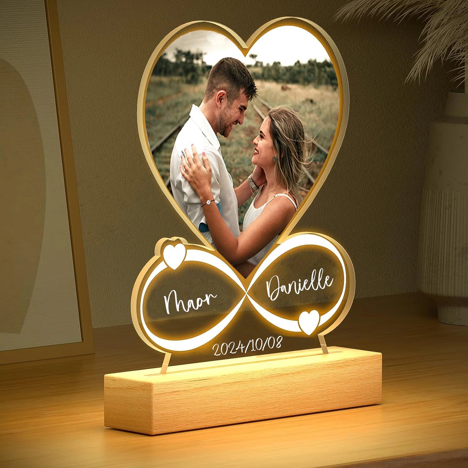 Custom Love Frame Anniversary Gift for Couples