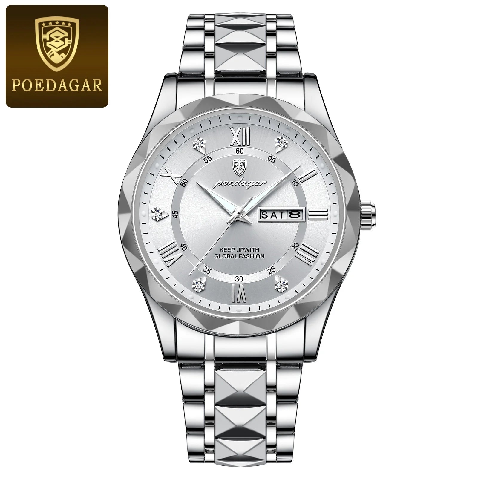 POEDAGAR Business Sport Luxury Men's Watch
