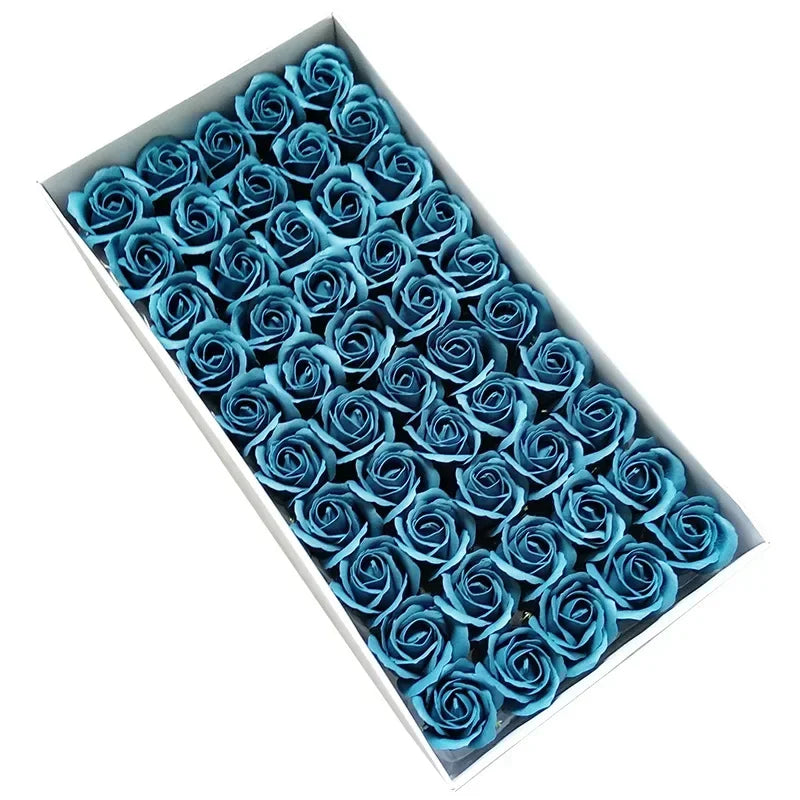50pcs Artificial Rose Heads