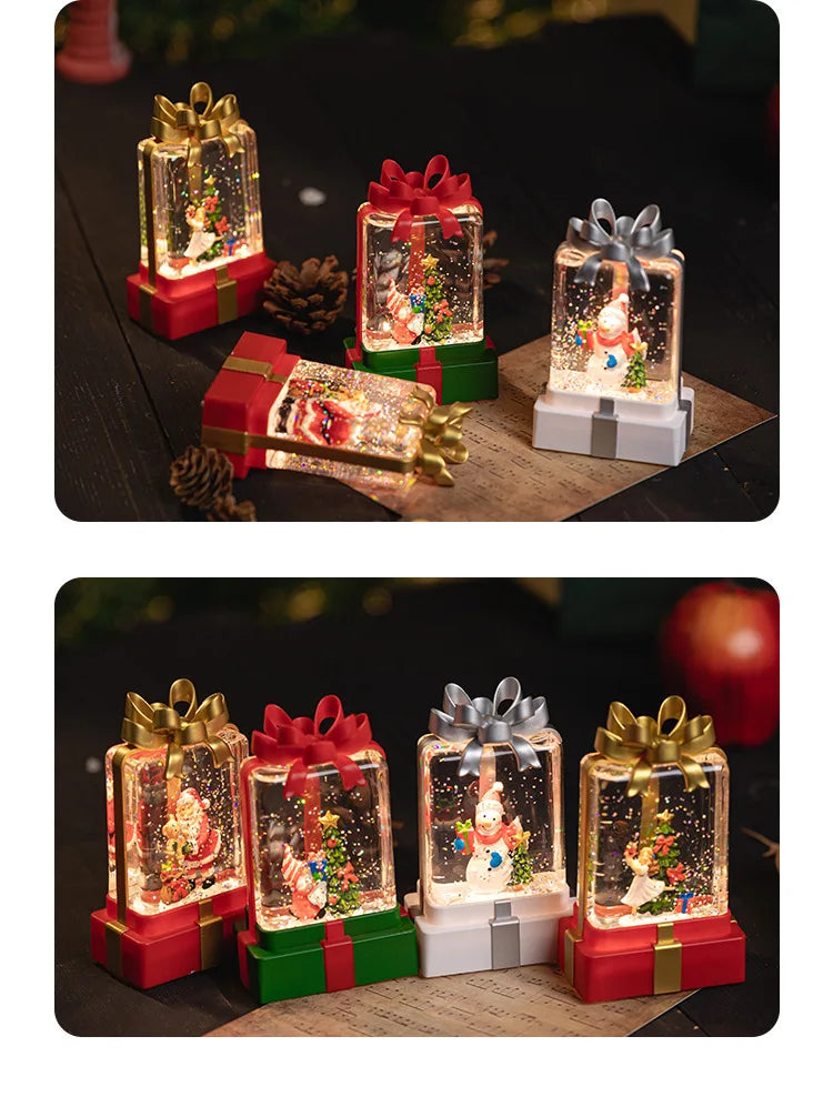 Christmas Snow Crystal Ball Night Light