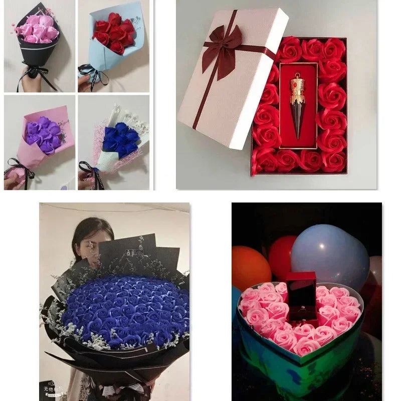 50pcs Artificial Rose Heads