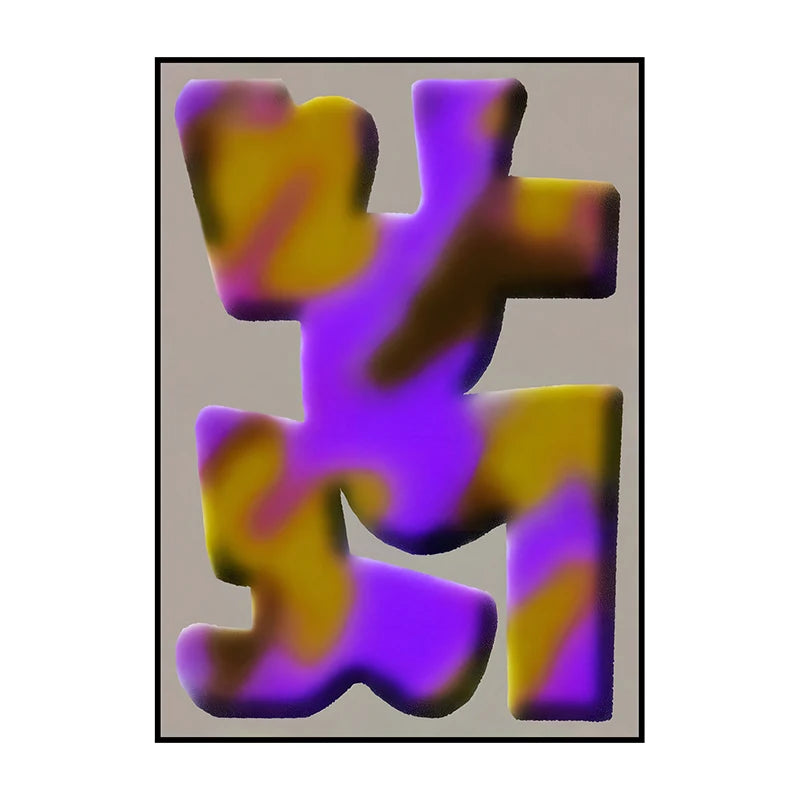 Vintage Abstract Canvas Wall Art Poster