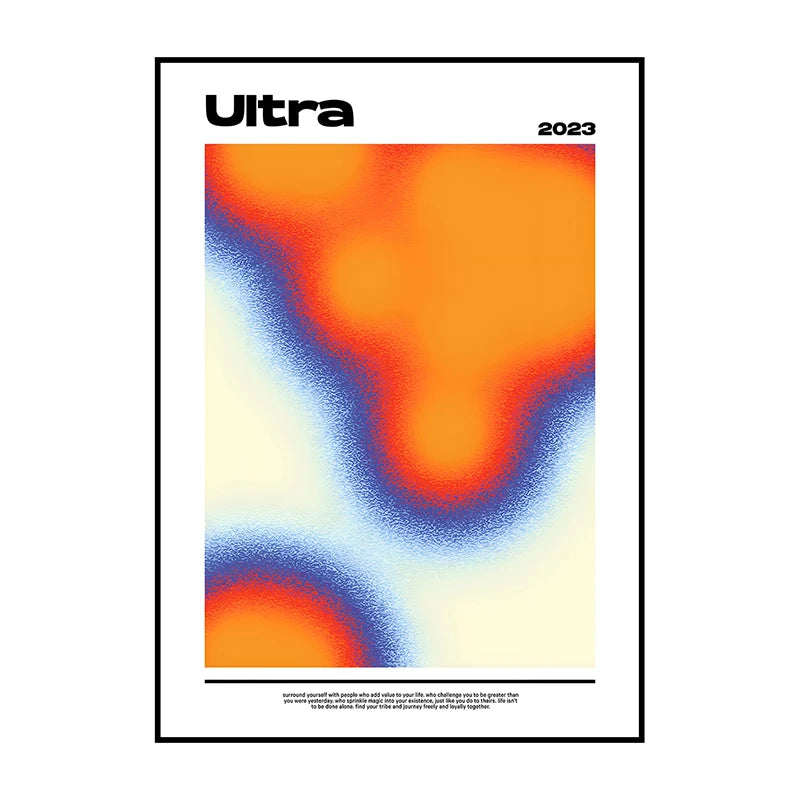 Vintage Abstract Canvas Wall Art Poster