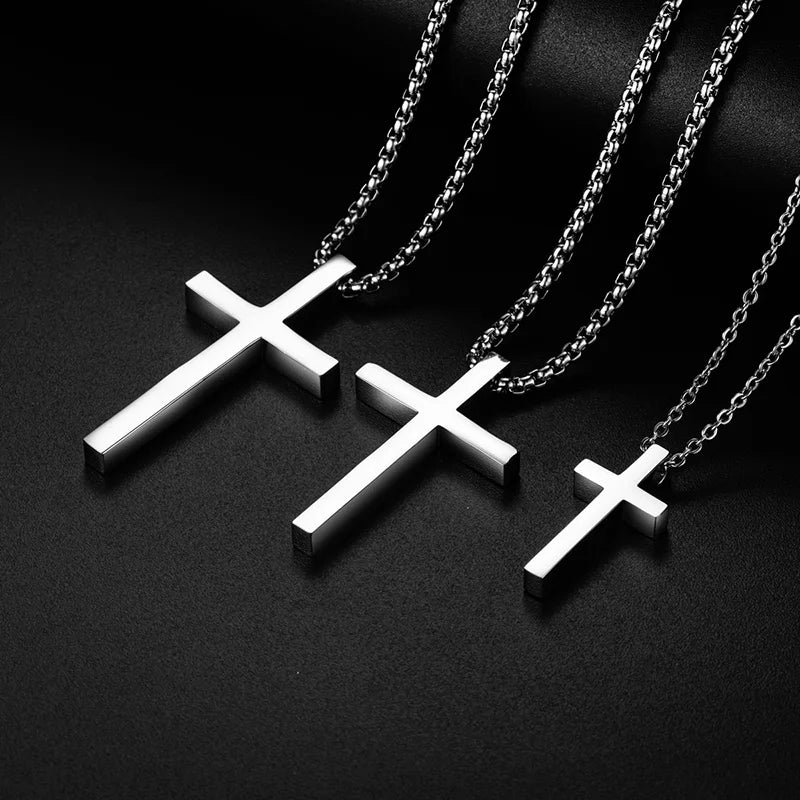 Minimalist Stainless Steel Cross Necklace