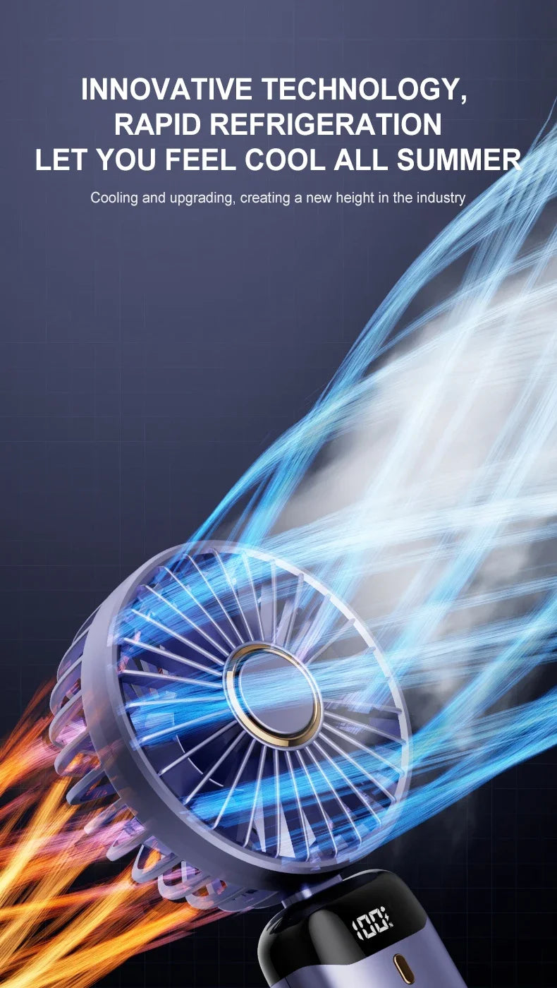 Portable Handheld & Neck Fan with Phone Holder