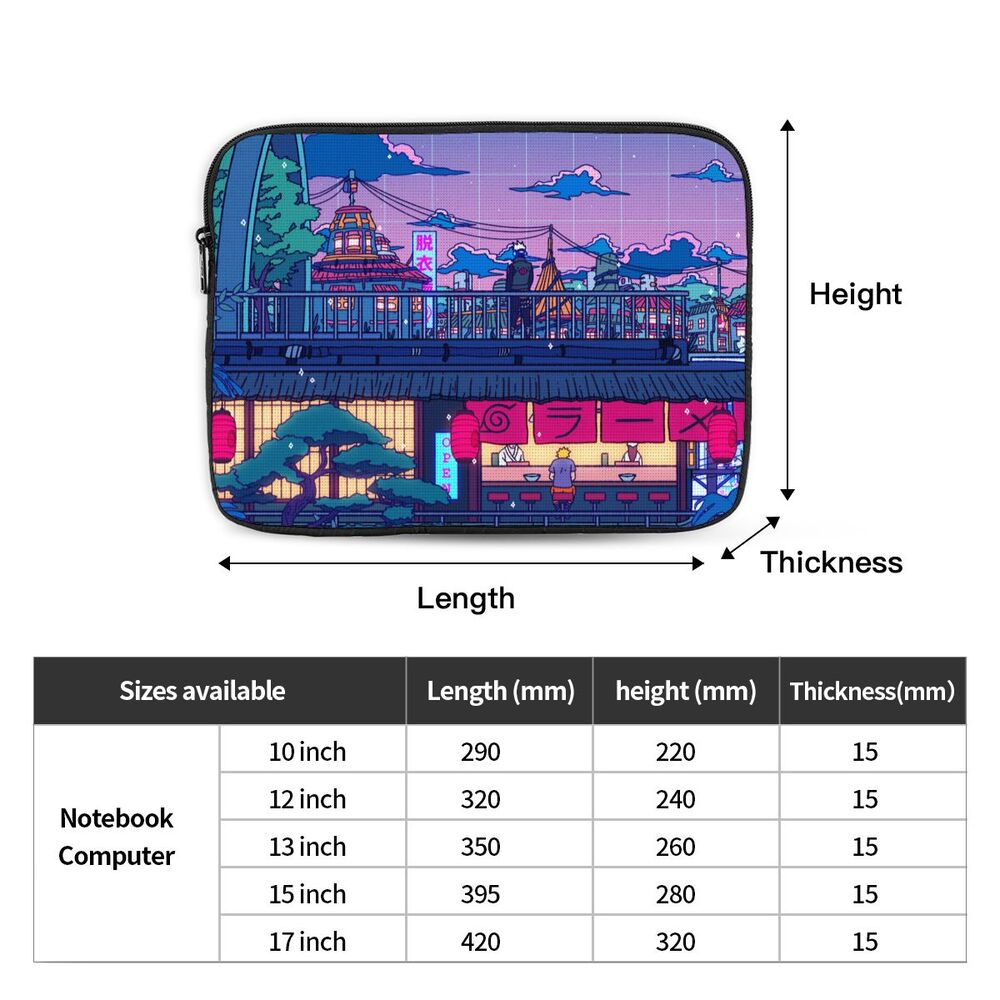 Kawaii City Laptop Sleeve