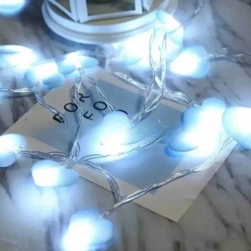 1 5M LED Flower String Lights Artificial Rose Bouquet Romantic Fairy Light Garland Valentines Day Wedding Party Decor