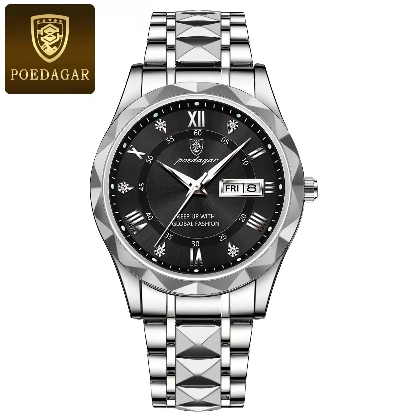 POEDAGAR Business Sport Luxury Men's Watch