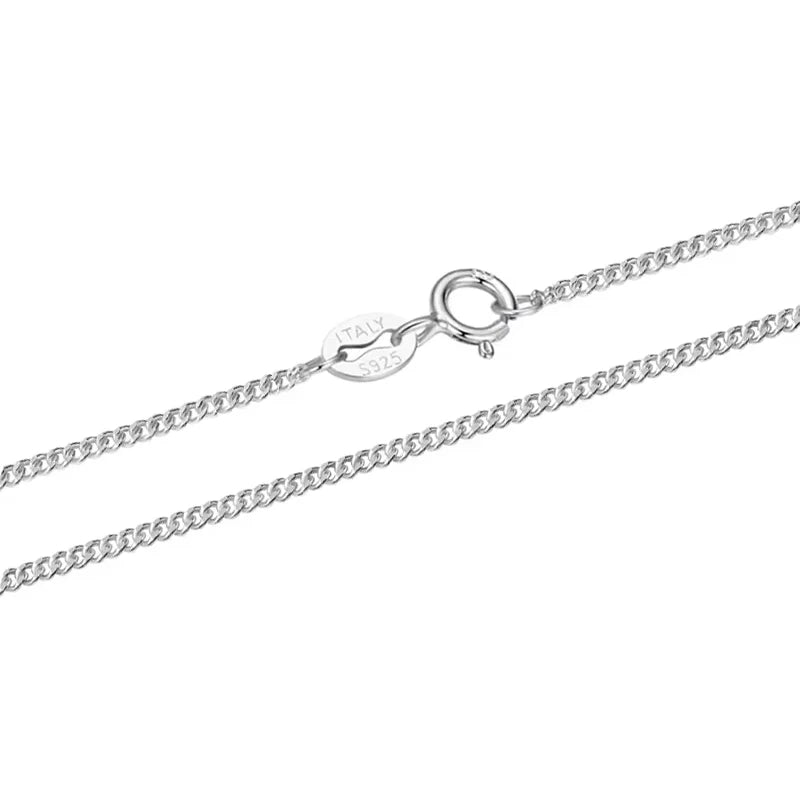 Sterling Silver Gold-Plated Side Chain Necklace
