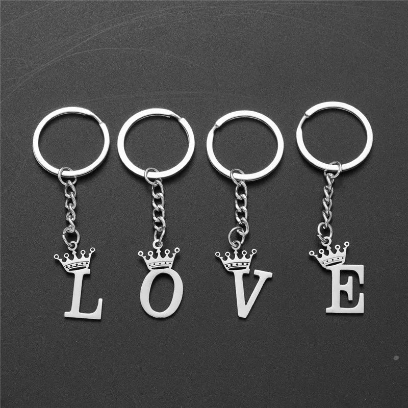 Royal Initial Keychain Charm