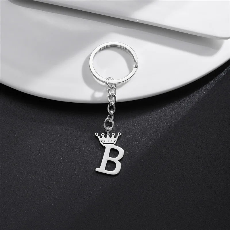 Royal Initial Keychain Charm