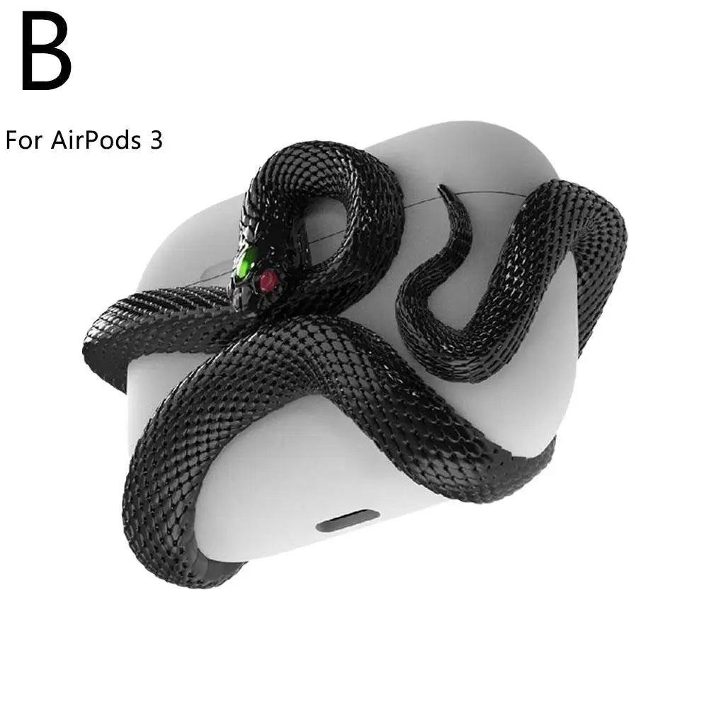 Snake-Shaped Protective Case for AirPods Pro/2/3