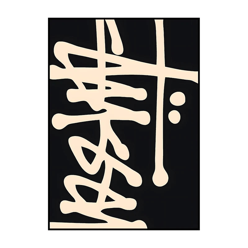 Vintage Abstract Canvas Wall Art Poster