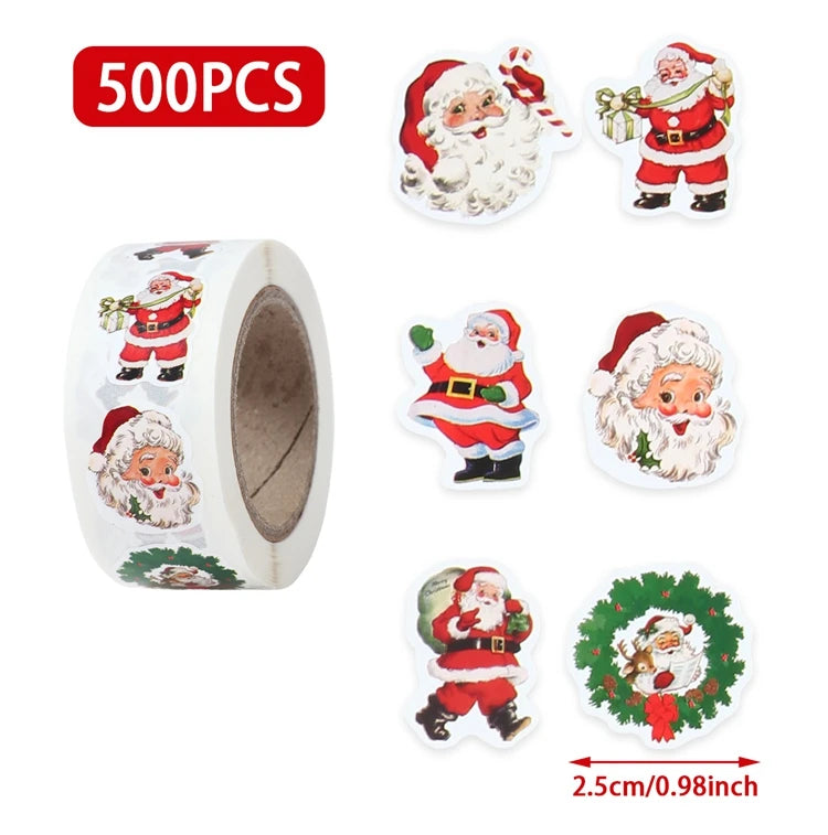 500Pcs Christmas Stickers Set