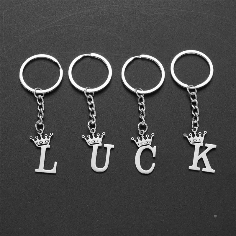Royal Initial Keychain Charm
