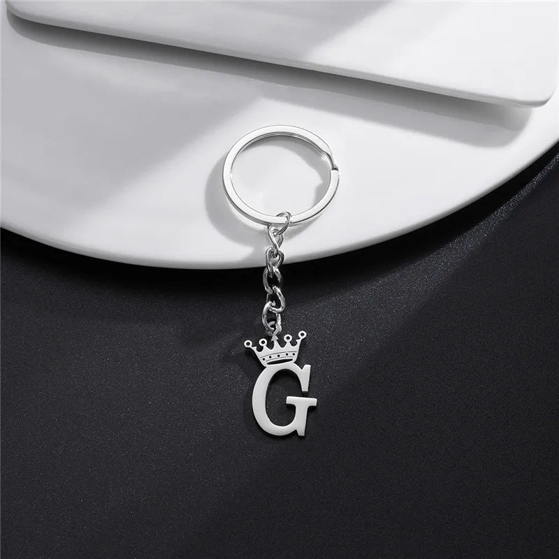 Royal Initial Keychain Charm