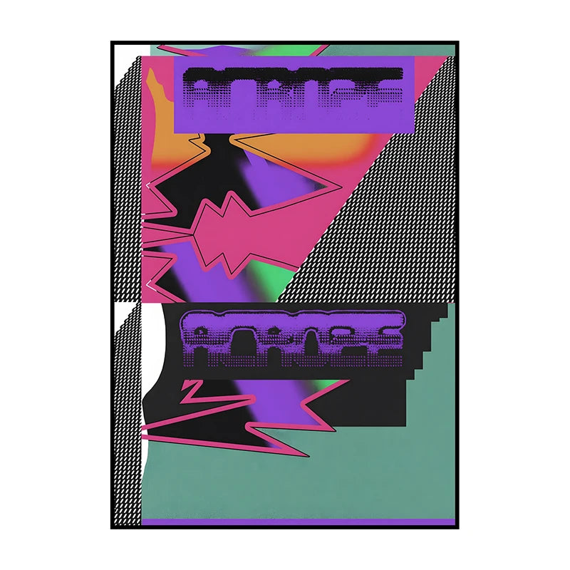 Vintage Abstract Canvas Wall Art Poster