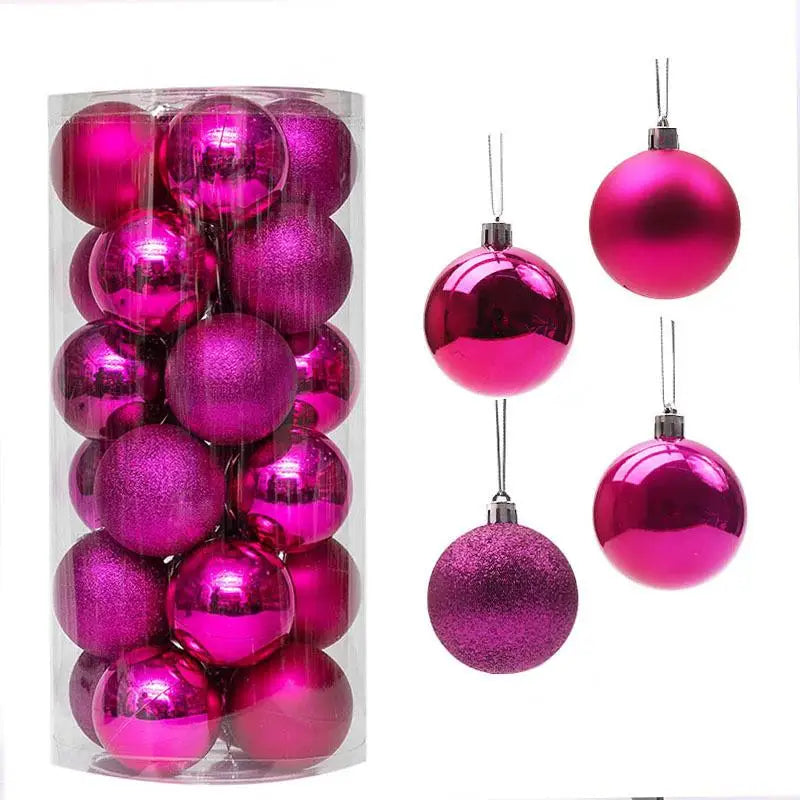 Holiday Christmas Ball Ornaments Set – 24PCS