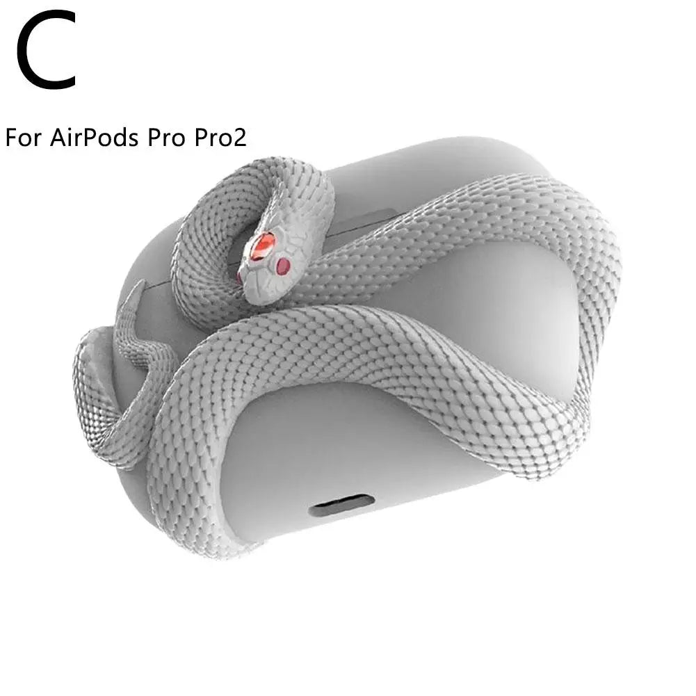 Snake-Shaped Protective Case for AirPods Pro/2/3