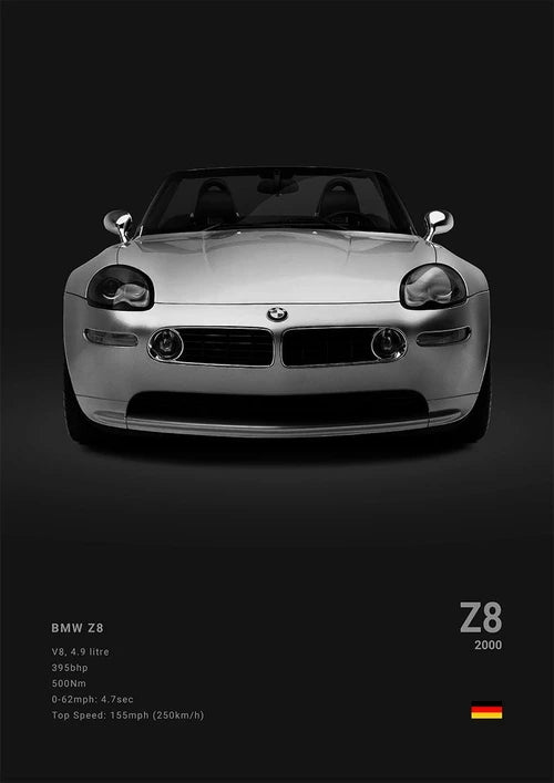 Luxury Sports Cars Canvas Wall Art Poster
