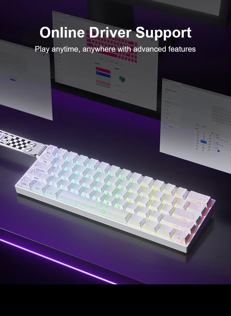 AULA MINI60 HE Magnetic Wireless Keyboard