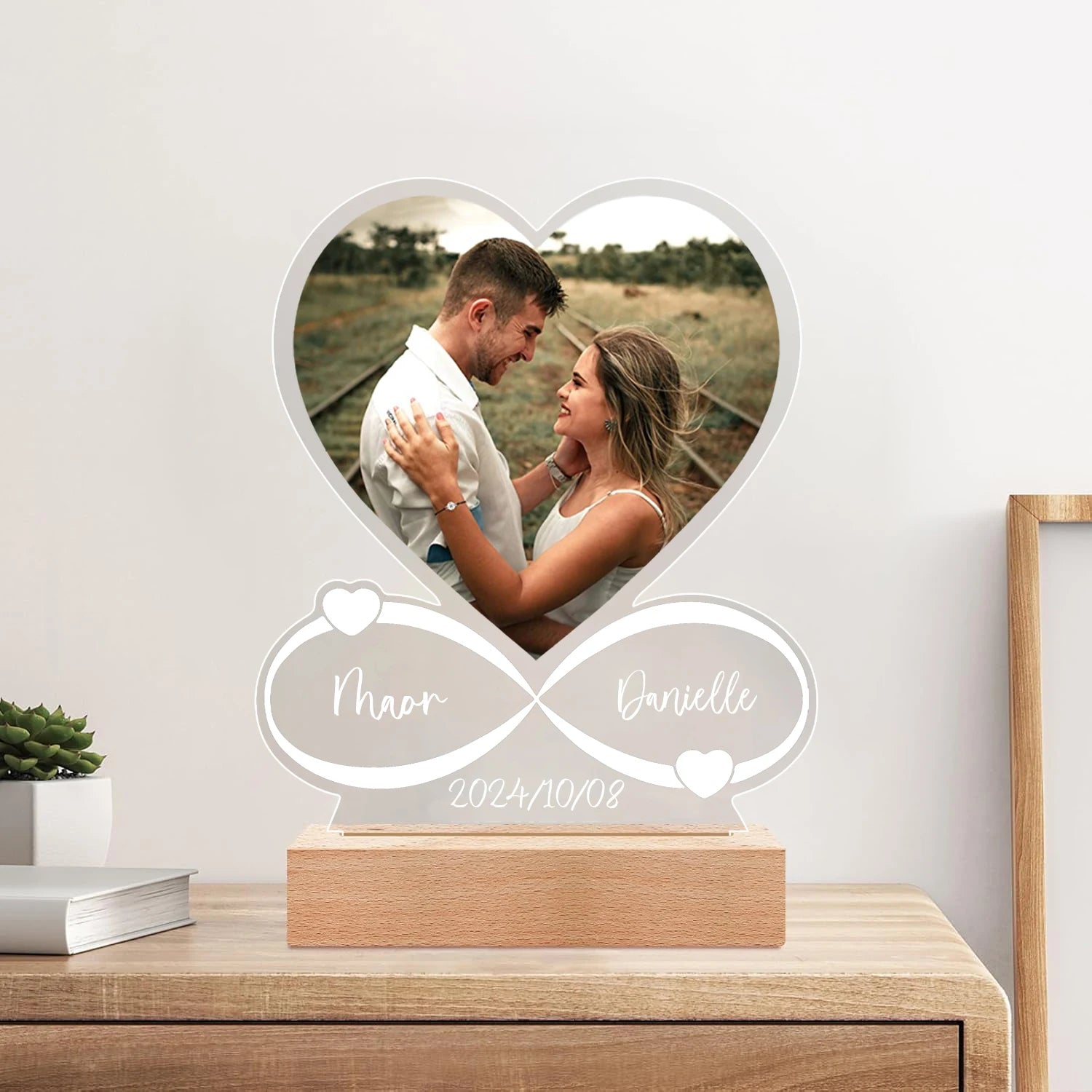 Custom Love Frame Anniversary Gift for Couples