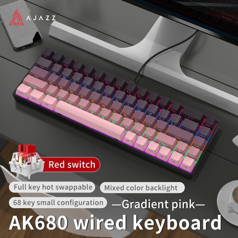 AJAZZ AK680 – Compact Pro Gaming Keyboard