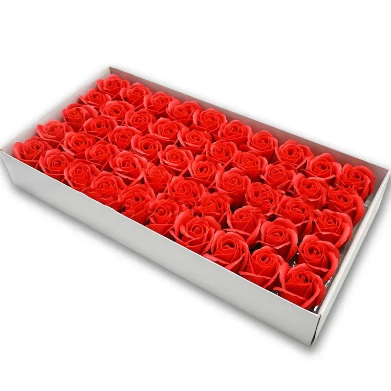 50pcs Artificial Rose Heads