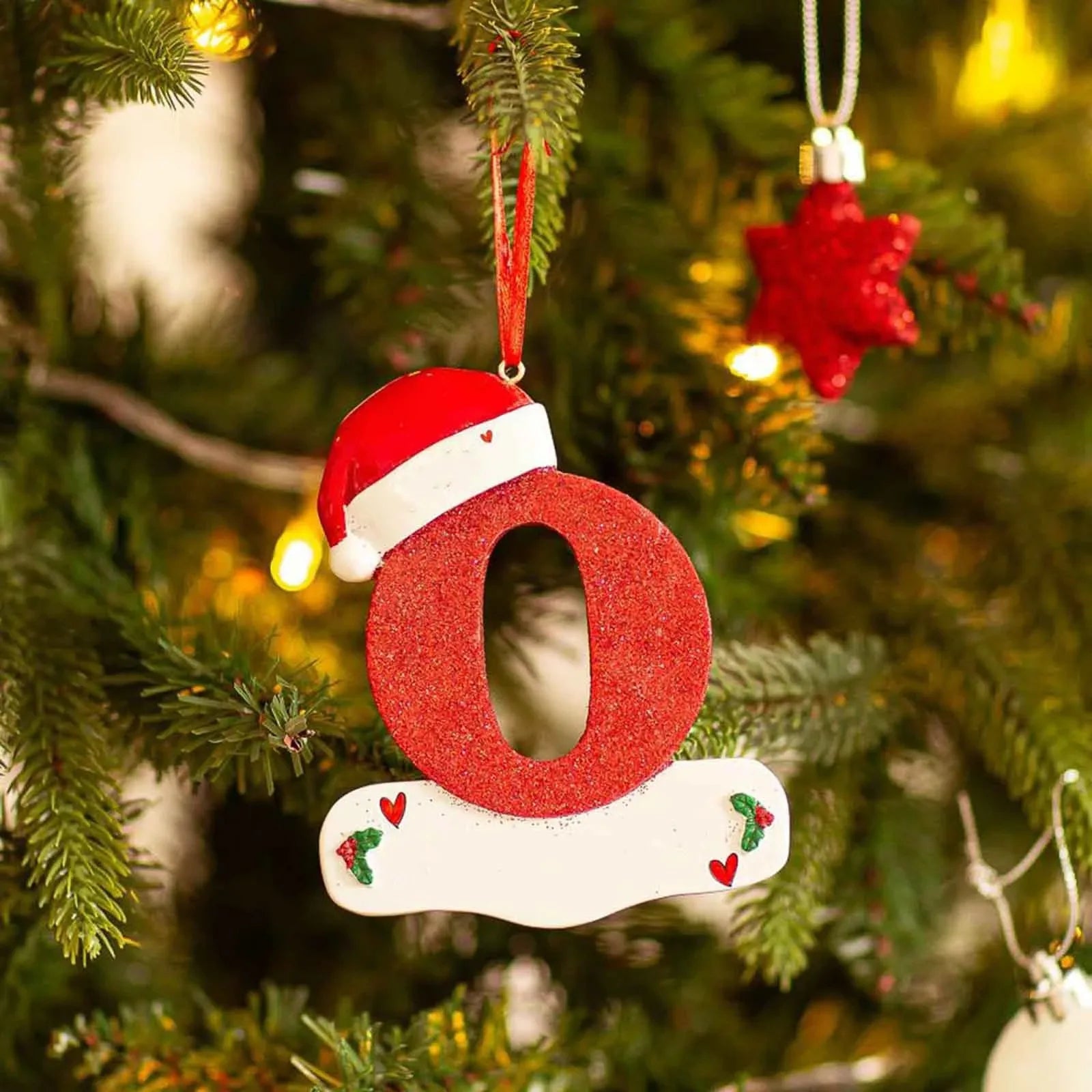 Christmas Tree Decoration for Home 2025 Letter Pendant