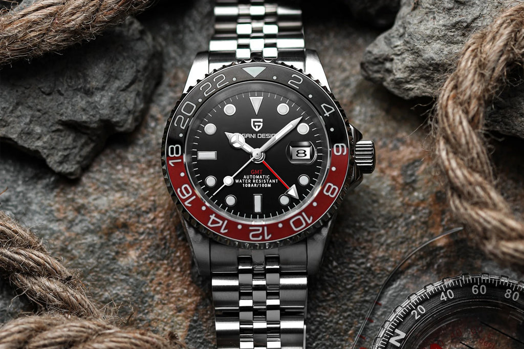 Luxury Automatic GMT Watch – 40MM Sapphire Steel Precision