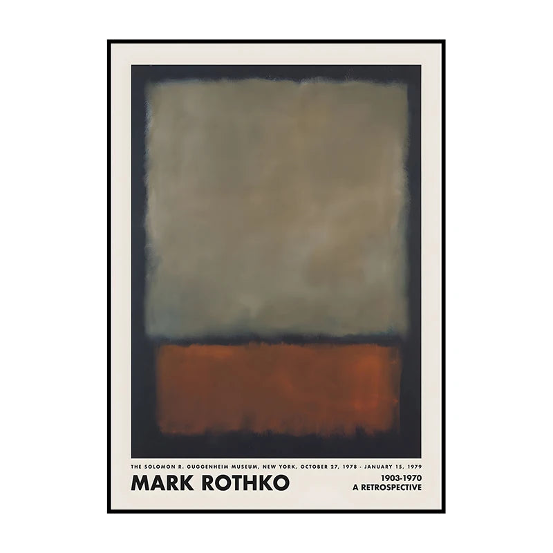 Vintage Abstract Canvas Wall Art Poster