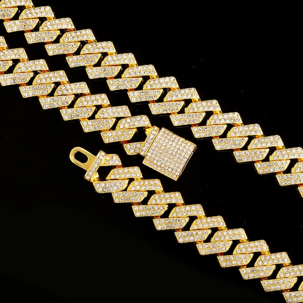 Ice Blaze Cuban Link Jewelry Set