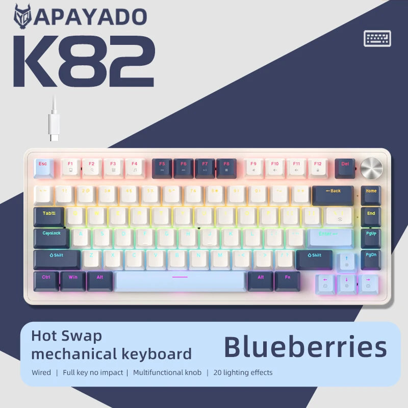 APAYADO 75% Wired Mechanical Gaming Keyboard