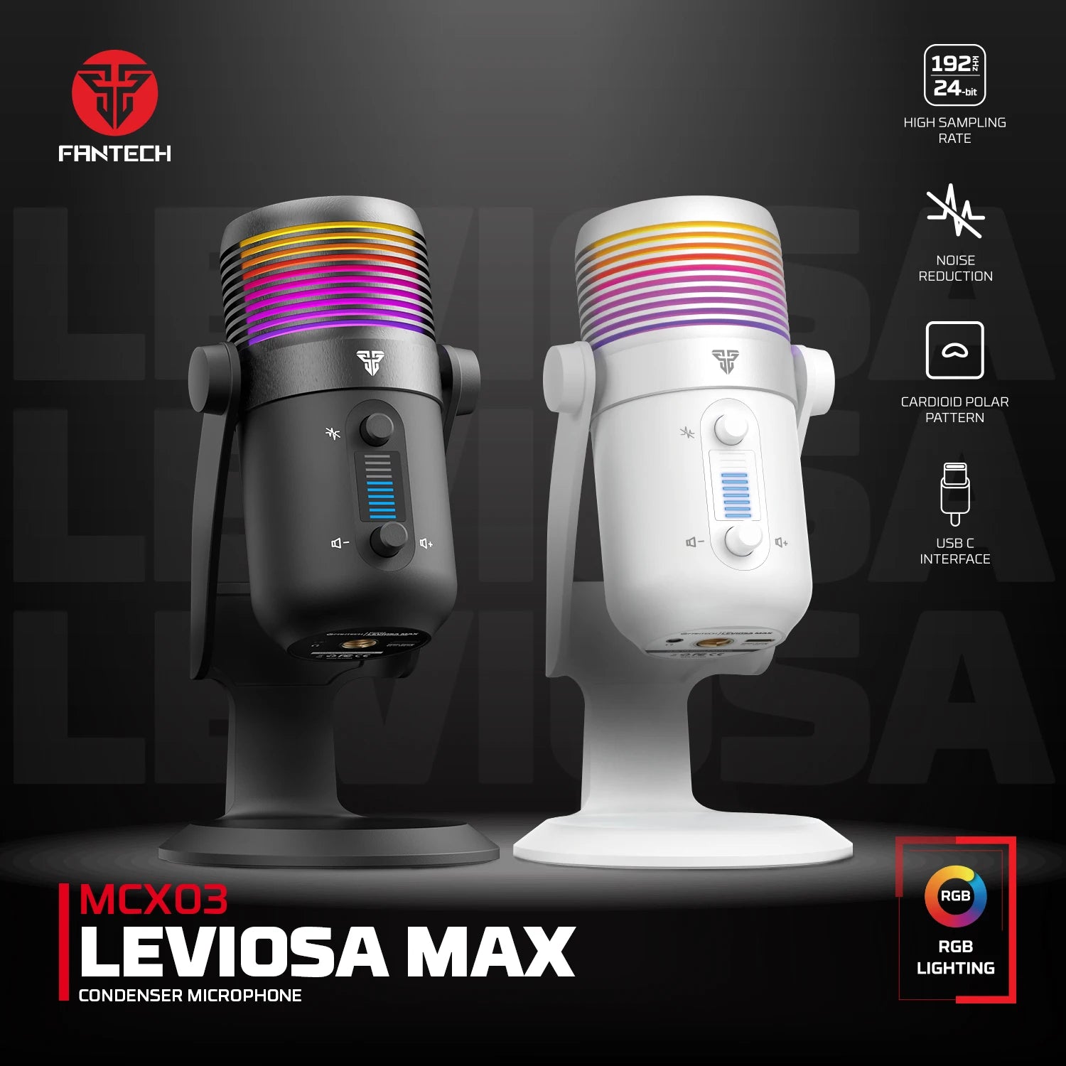 FANTECH Leviosa Max MCX03 RGB Gaming Microphone