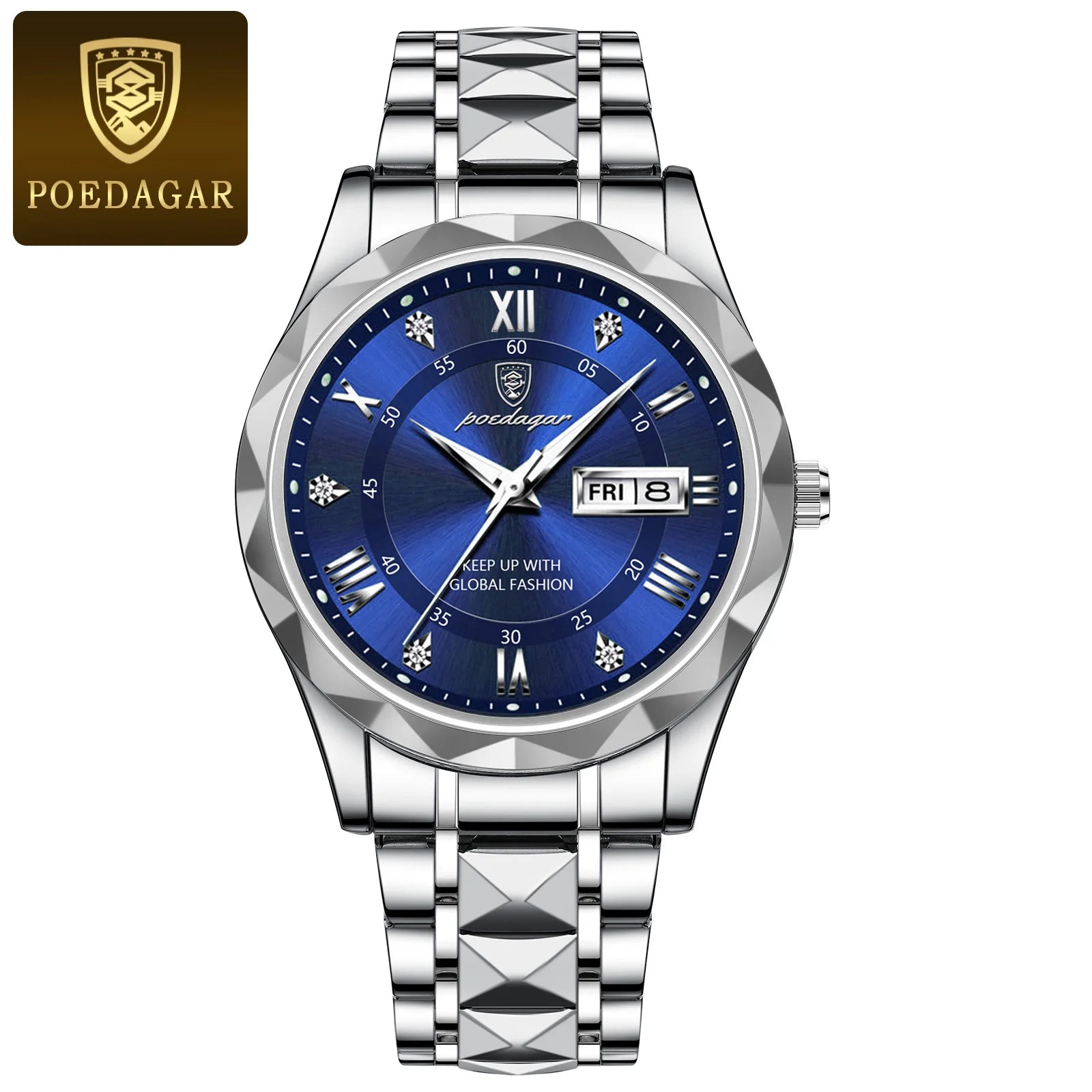 POEDAGAR Business Sport Luxury Men's Watch