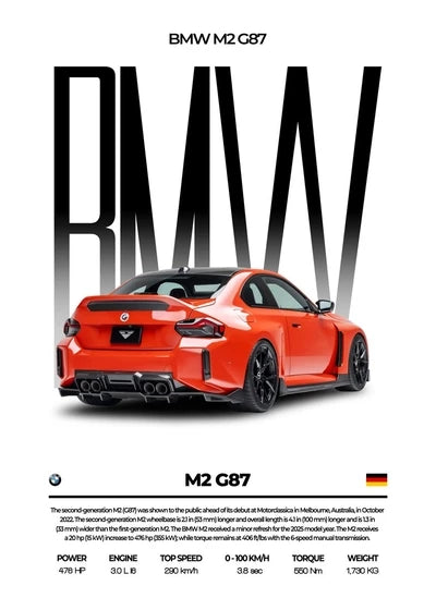 Red Performance Sports Car Canvas Wall Art