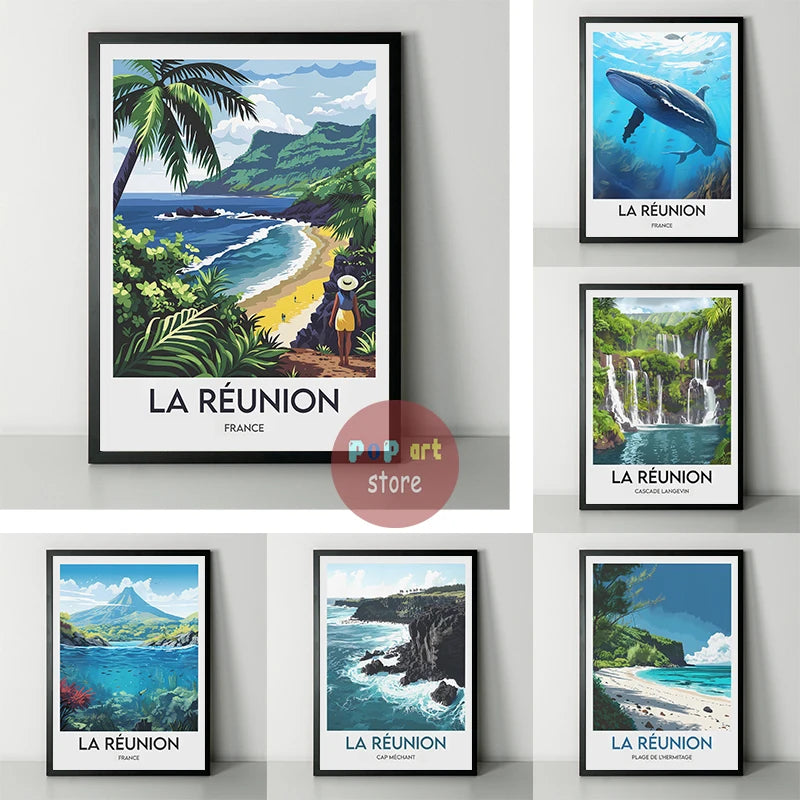 La Réunion Travel Canvas