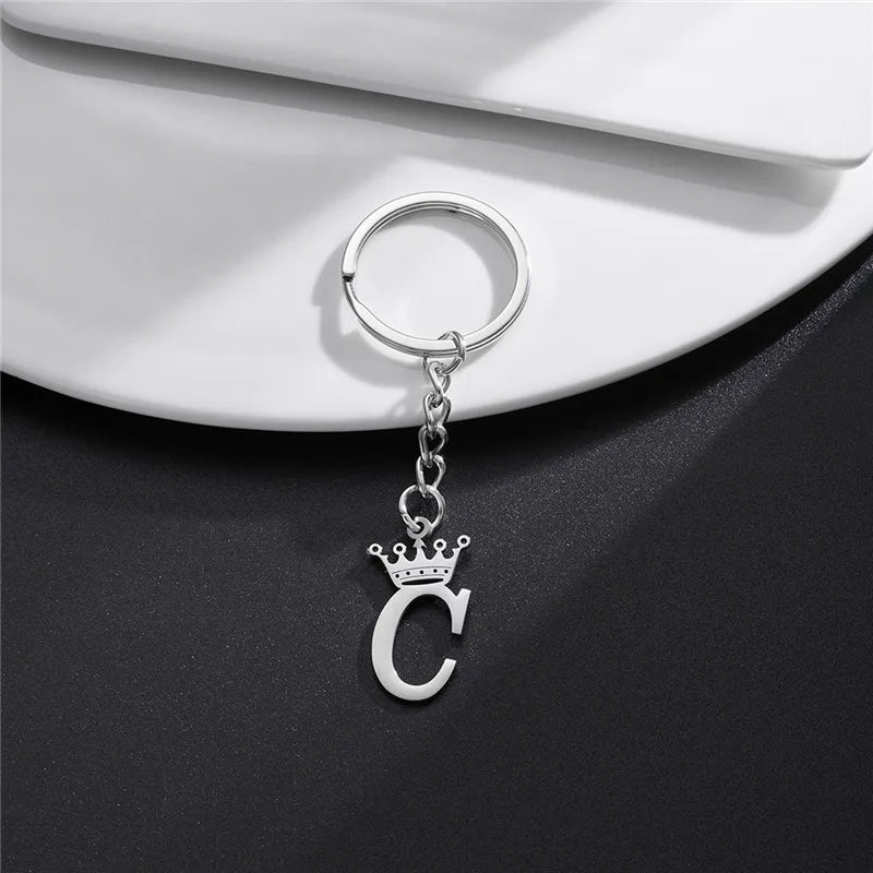 Royal Initial Keychain Charm