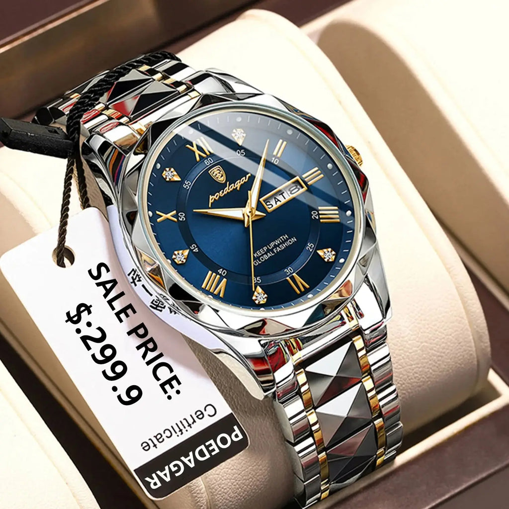 POEDAGAR Business Sport Luxury Men's Watch