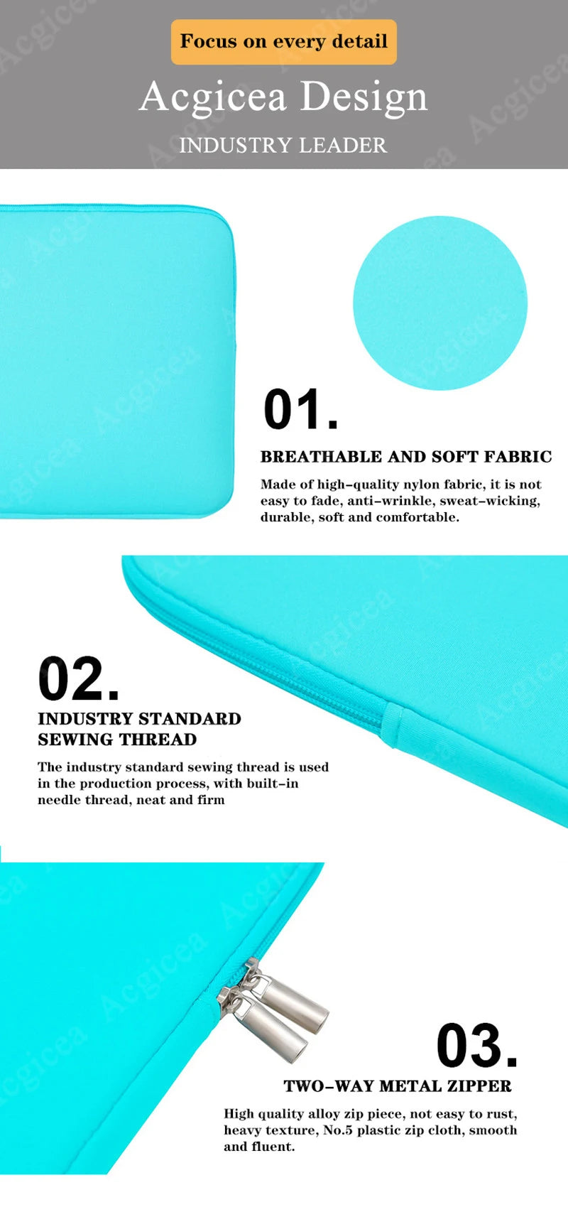 Portable Multi-Size Laptop Sleeve & Carry Bag